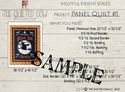Helpful Heifer Panel Quilt #1