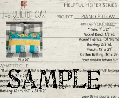 Helpful Heifer Piano Pillow