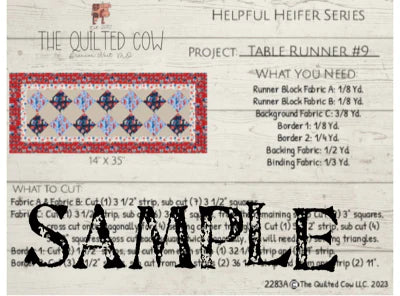 Helpful Heifer Table Runner #9