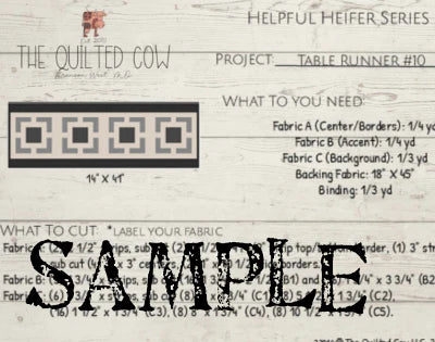 Helpful Heifer Table Runner #10