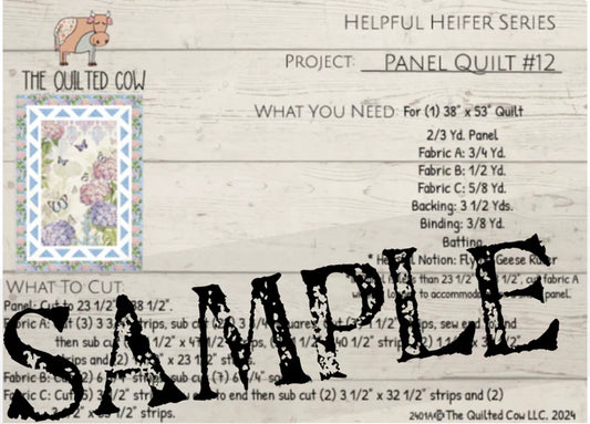 Helpful Heifer Panel Quilt #12