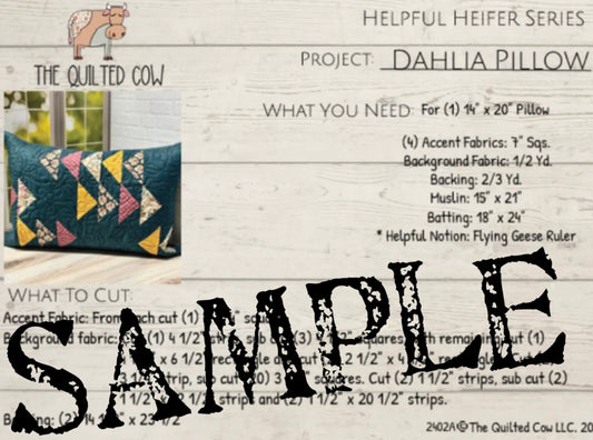 Helpful Heifer Dahlia Pillow