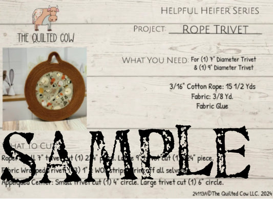 Helpful Heifer Rope Trivet