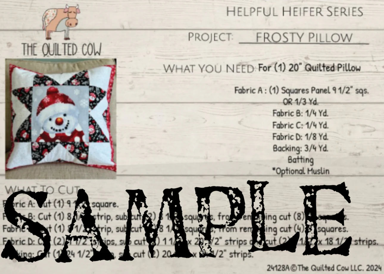 Helpful Heifer Frosty Pillow