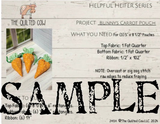 Helpful Heifer Bunny's Carrot Pouch