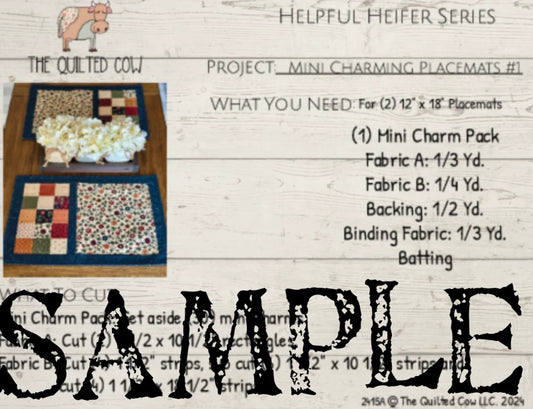 Helpful Heifer Mini Charming Placemats #1