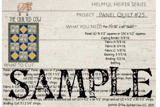 Helpful Heifer Panel Quilt #25