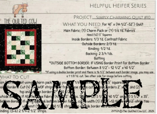 Helpful Heifer Simply Charming Quilt #10