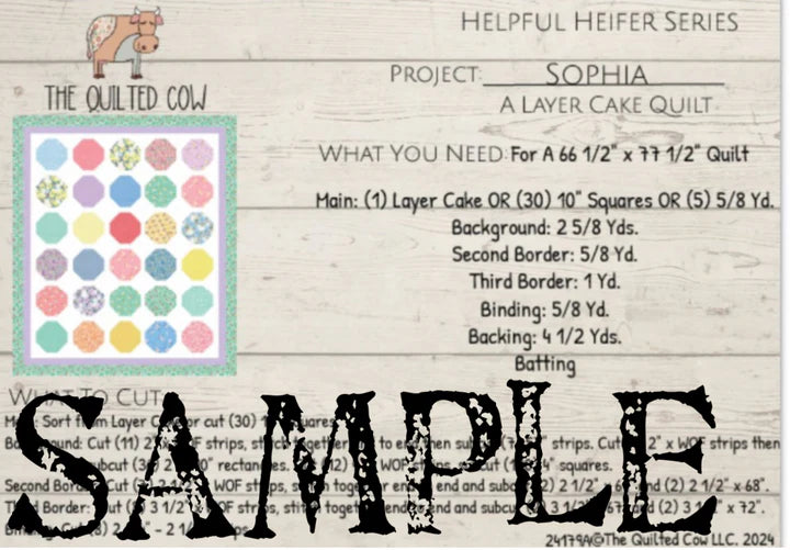 Helpful Heifer Sophia Layer Cake Quilt