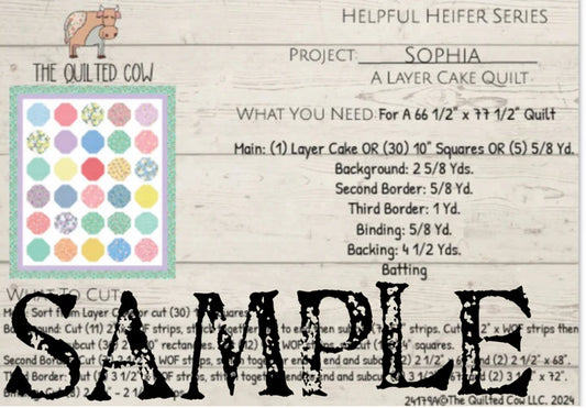 Helpful Heifer Sophia Layer Cake Quilt