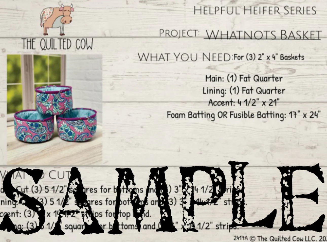 Helpful Heifer WhatNots Baskets