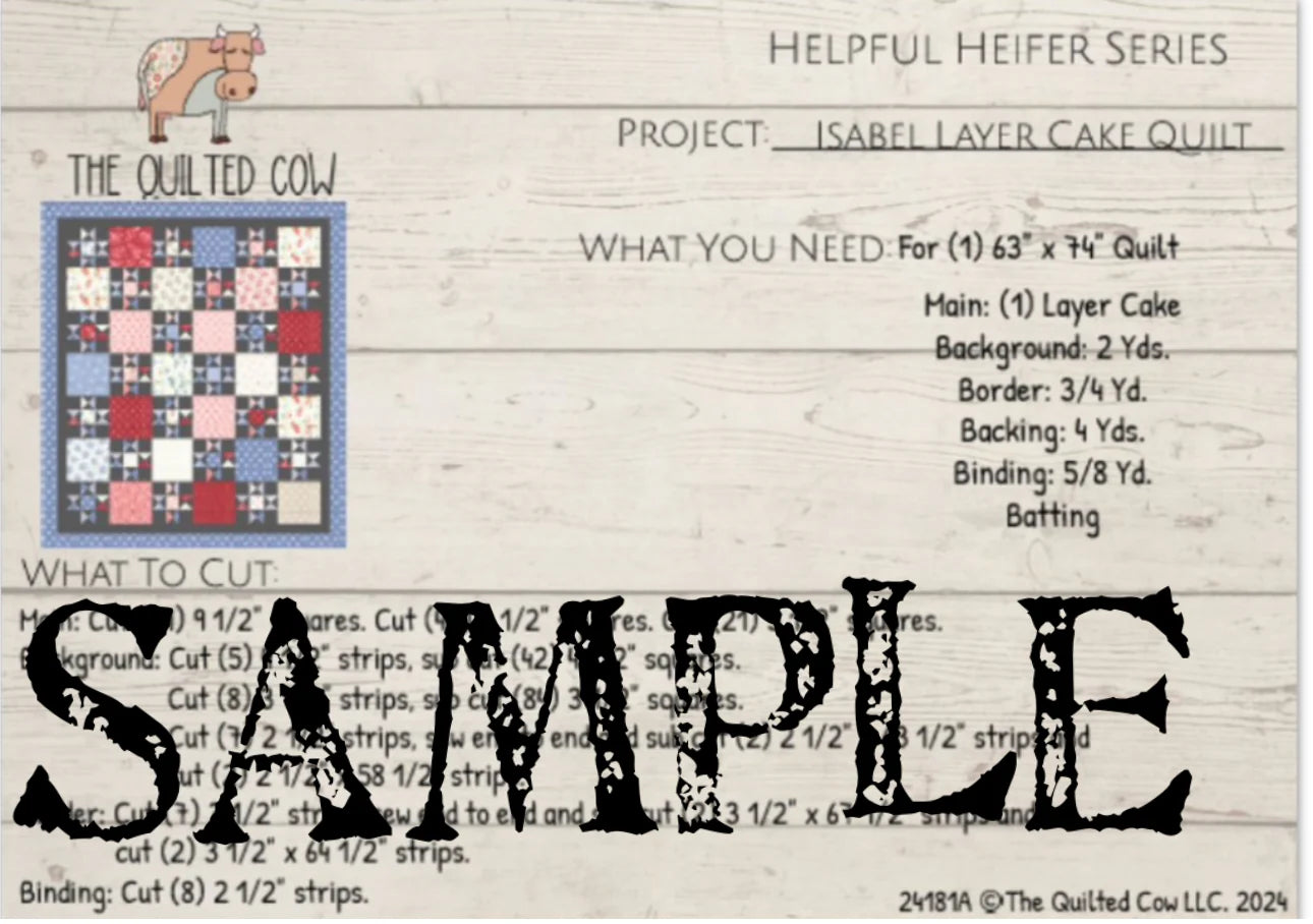 Helpful Heifer Isabel Layer Cake Quilt