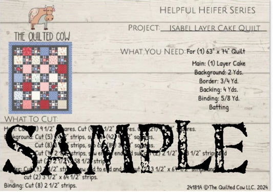 Helpful Heifer Isabel Layer Cake Quilt