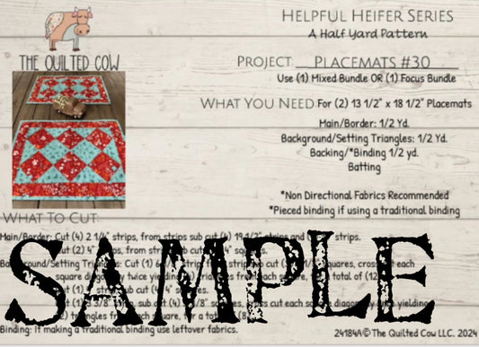 Helpful Heifer Placemats #30