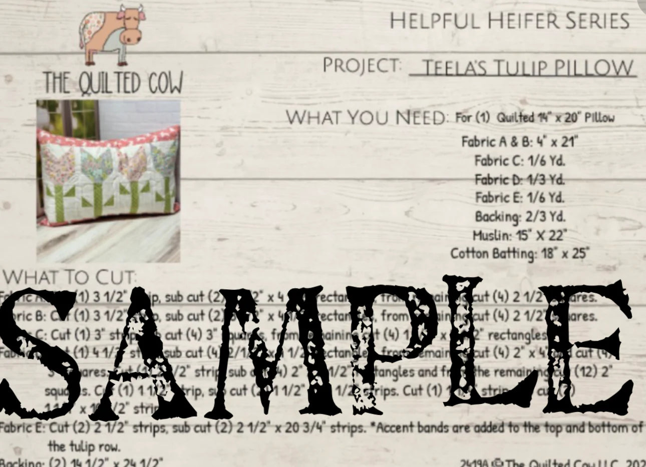 Helpful Heifer Teela's Tulip Pillow