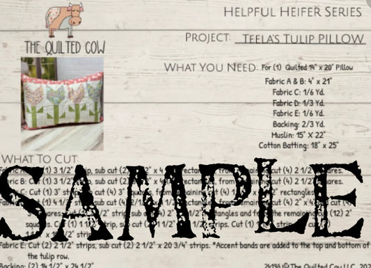 Helpful Heifer Teela's Tulip Pillow