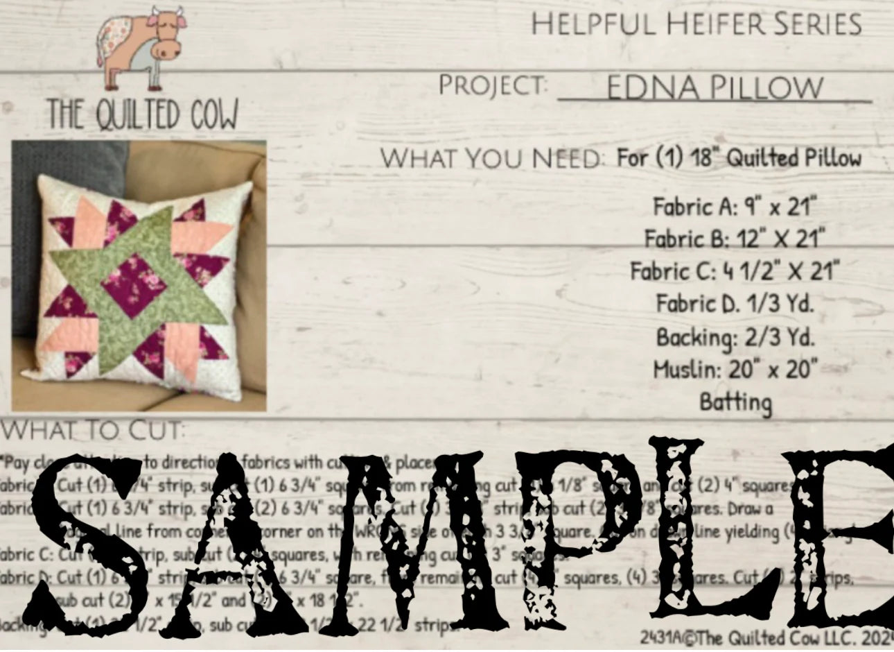 Helpful Heifer Edna Pillow