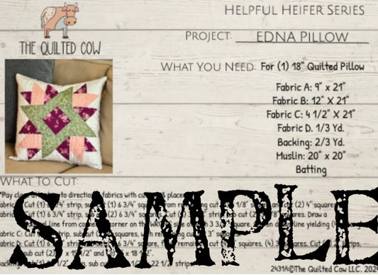 Helpful Heifer Edna Pillow