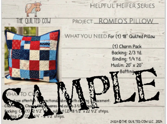 Helpful Heifer Romeo Pillow