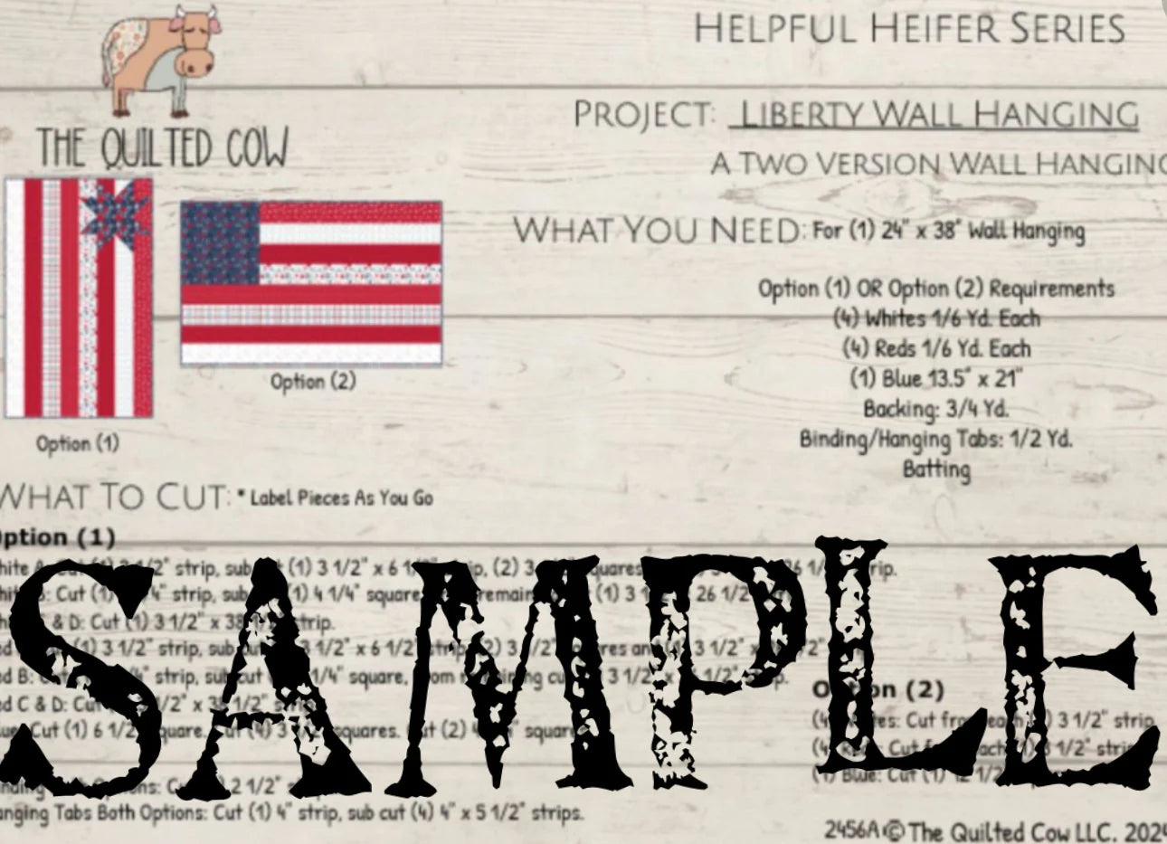 Helpful Heifer Liberty Wall Hanging