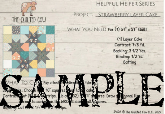 Helpful Heifer Strawberry Layer Cake Quilt