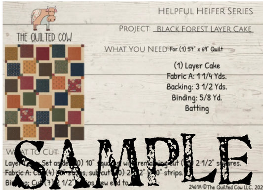 Helpful Heifer Black Forest Layer Cake Quilt