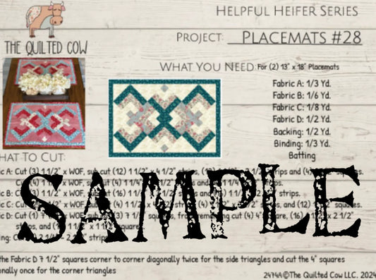Helpful Heifer Placemats #28