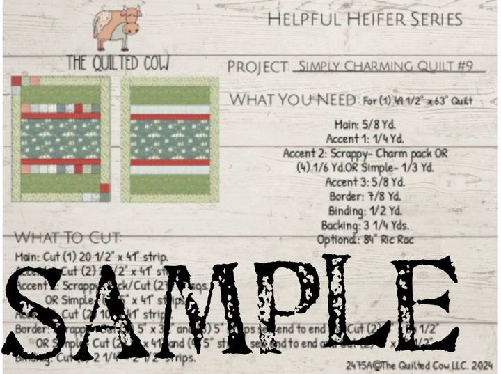 Helpful Heifer Simply Charming Quilt #9