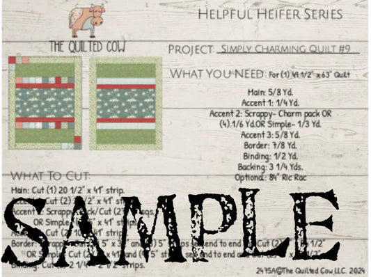 Helpful Heifer Simply Charming Quilt #9