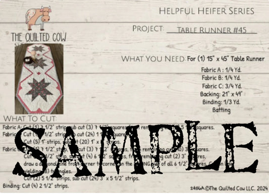 Helpful Heifer Table Runner #45