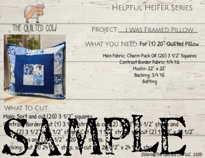 Helpful Heifer I Was Framed Pillow
