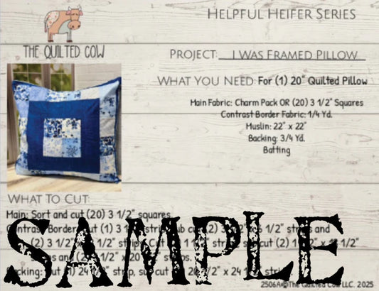 Helpful Heifer I Was Framed Pillow