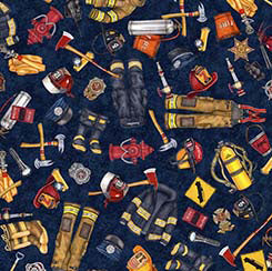 QT Fabrics - American Heroes Firefighter