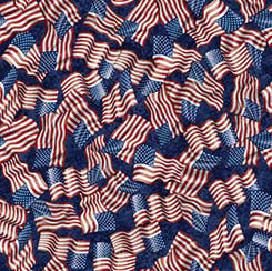 QT Fabrics - American Heroes Police