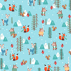 QT Fabrics- Winter Forest Friends