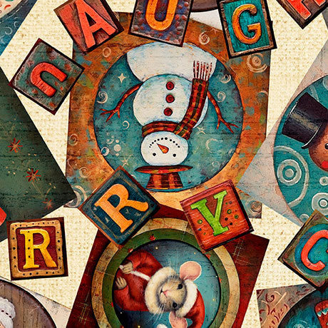 QT Fabrics - Santa's Workshop
