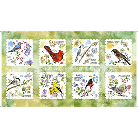 QT Fabrics - Drawn to Birds