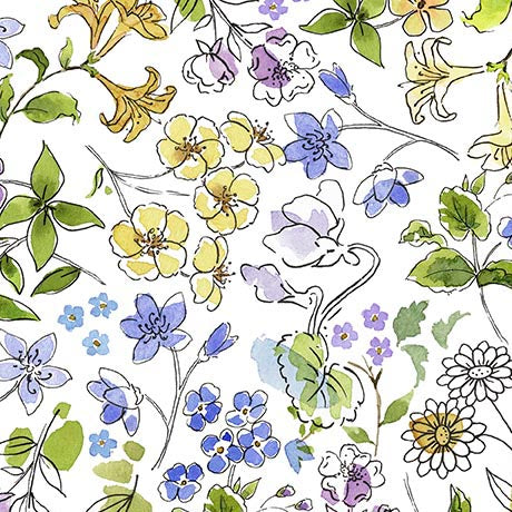 QT Fabrics - Drawn to Birds