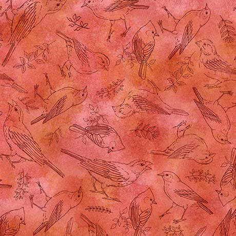 QT Fabrics - Drawn to Birds