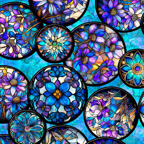 QT Fabrics - Mosaic Blooms