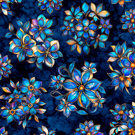 QT Fabrics - Mosaic Blooms