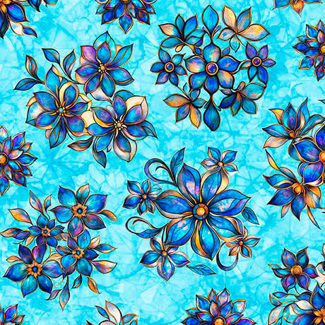 QT Fabrics - Mosaic Blooms