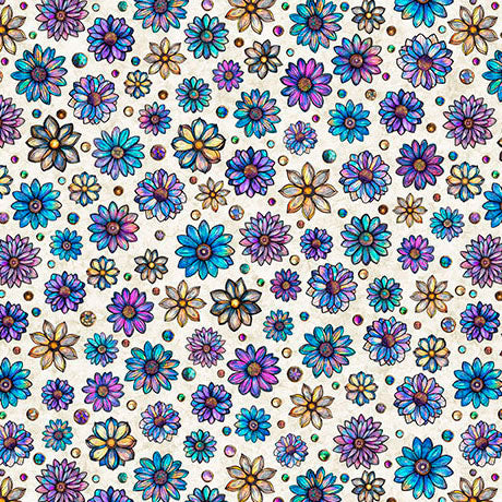 QT Fabrics - Mosaic Blooms