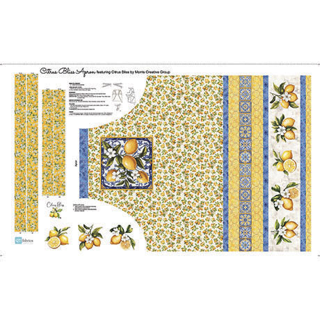 QT FABRICS - CITRUS BLISS APRON PANEL