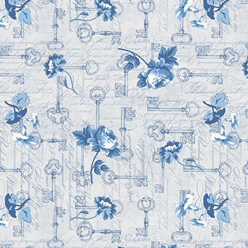 Blank - English Blue & White
