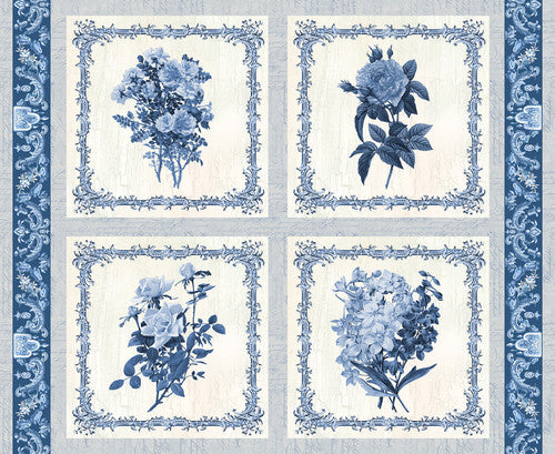 Blank - English Blue & White
