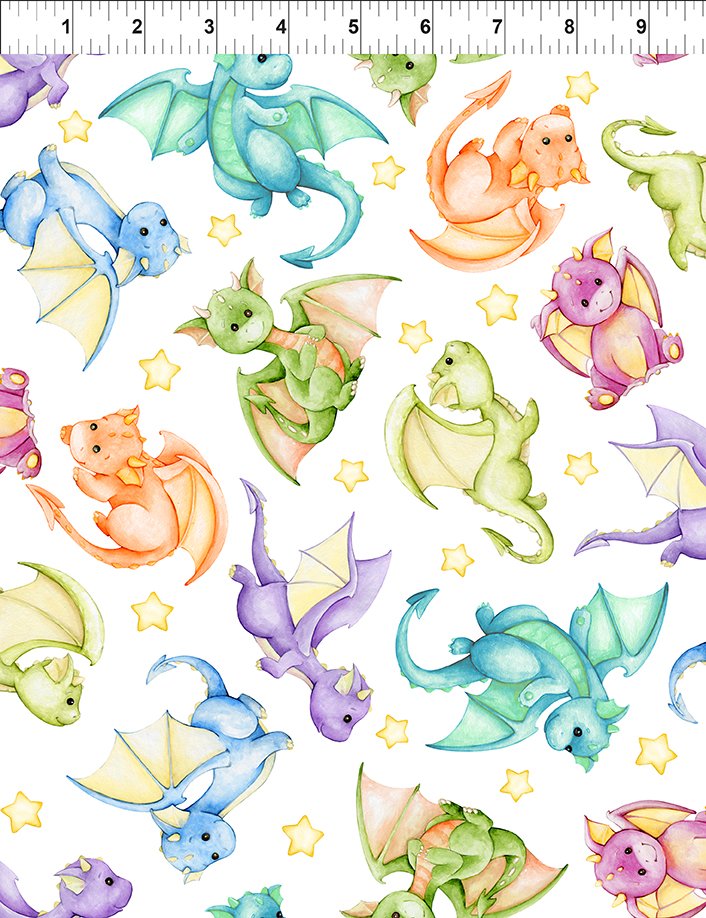 In the Beginning Fabrics - Dragon Friends