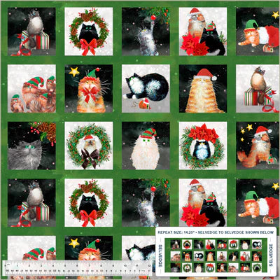 Windham Fabrics - Meowy Christmas