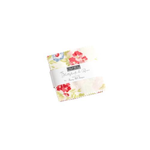 Moda - Hollyhocks and Roses