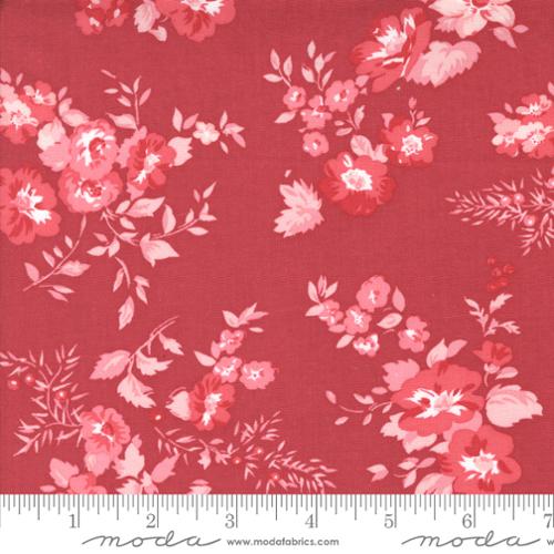 Moda - Hollyhocks and Roses